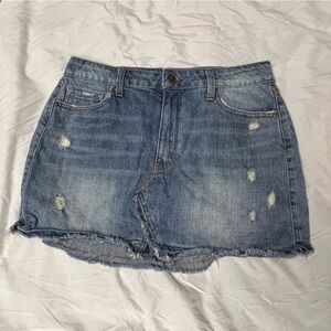 Rewash Women’s Mini Jean Skirt Distressed Size 10/29